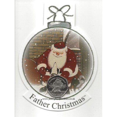 2019 Gibraltar Father Christmas 50p Coin DF