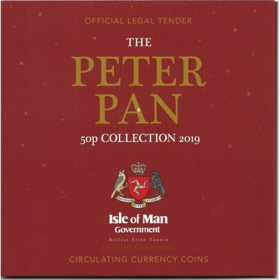 2019 Peter Pan 50p Coin Set Isle of Man