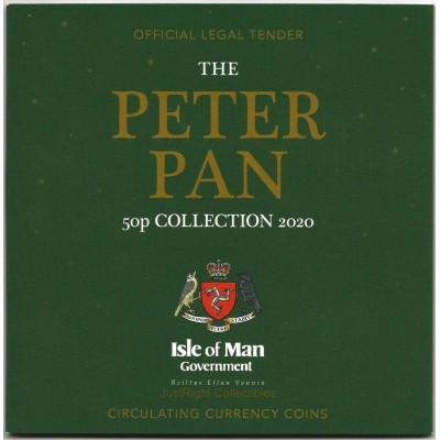 The 2020 Peter Pan 50p Coin Set Isle Of Man