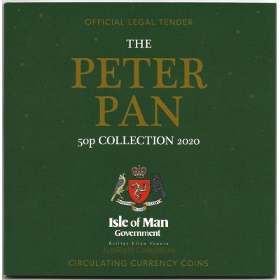 The 2020 Peter Pan 50p Coin Set Isle Of Man