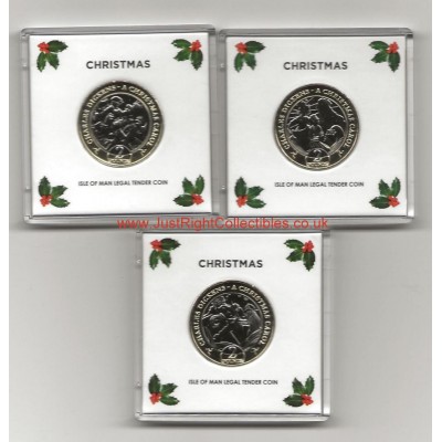 2020 Isle of Man A Christmas Carol £2 Coin Set