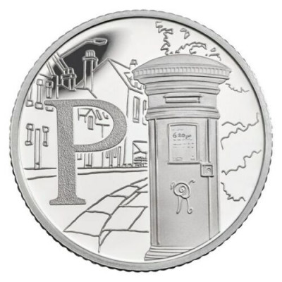 P - Post Box 2018 UK 10p