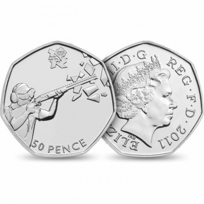 2012 London Olympic 50p Coin Shooting