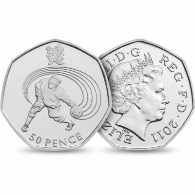 2012 London Olympic 50p Coin Goalball