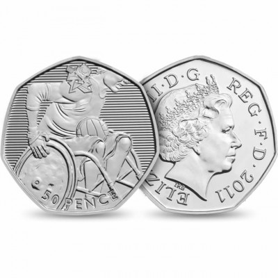 2012 London Olympic 50p Coin Wheelchair Rugby