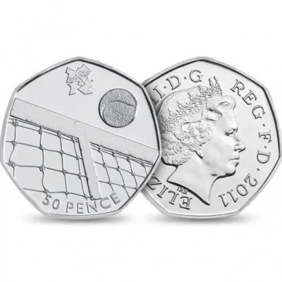 Olympic  50p coin Tennis