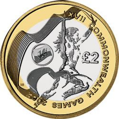 2002 Commonwealth Games Wales £2 Coin