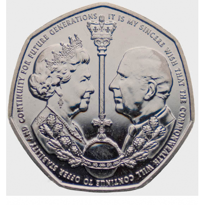 2022 End & Beginning of an Era 50p Coin 