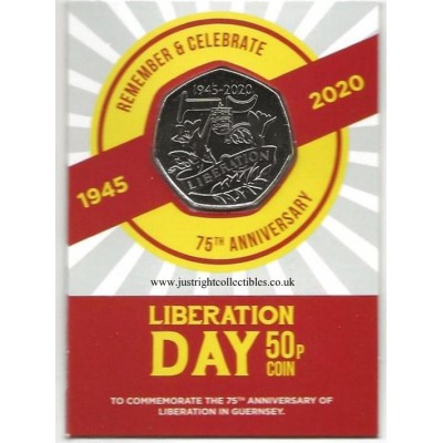 Guernsey Liberation Day 75th Anniversary Limited Edition 50p Coin
