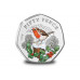 2022 Christmas Robin Colour 50p Card Guernsey