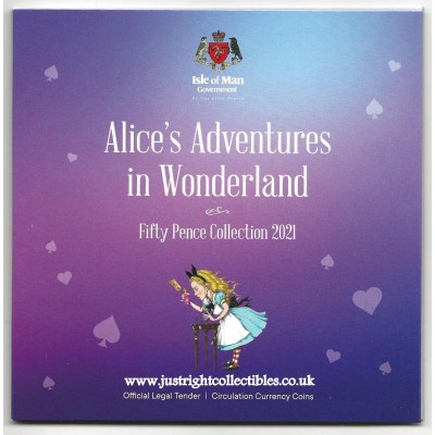 ALICE'S ADVENTURES IN WONDERLAND 50P Coin SET