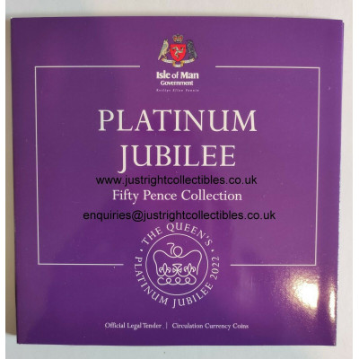2022 Platinum Jubilee 50p Coin SET Isle Of Man