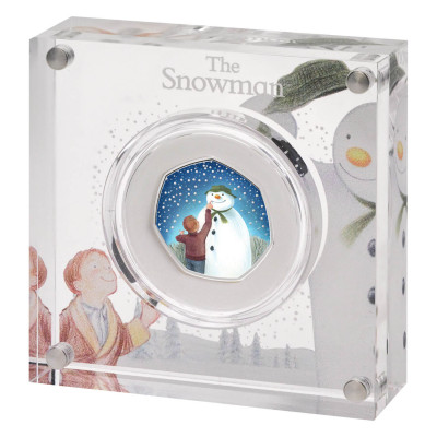 2021 The Snowman UK 50p Silver Proof Coin