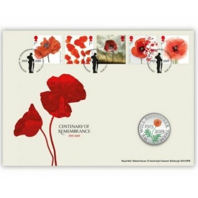 2019 The Remembrance Day £5 Brilliant Uncirculated Coin