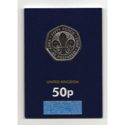 2019 Scouting 50p - 50 Years of the 50p Brilliant Uncirculated Coin