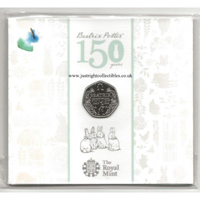 2016 Beatrix Potter 150th Anniversary 50p Brilliant Uncirculated Coin