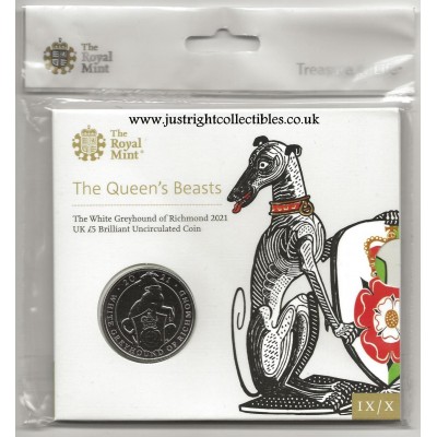 2021 The Greyhound of Richmond UK £5 Brilliant Uncirculated Coin