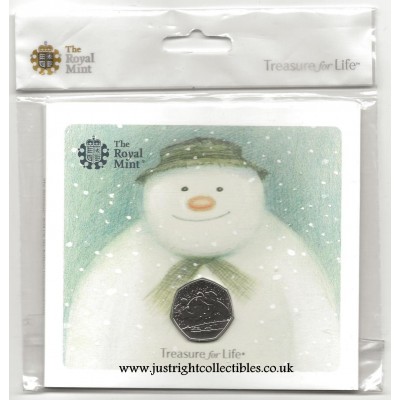 2018 Snowman and James 50p Coin Brilliant Uncirculated