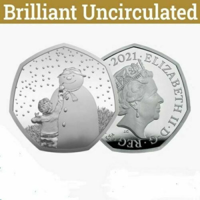 2021 The Snowman 50p BU 